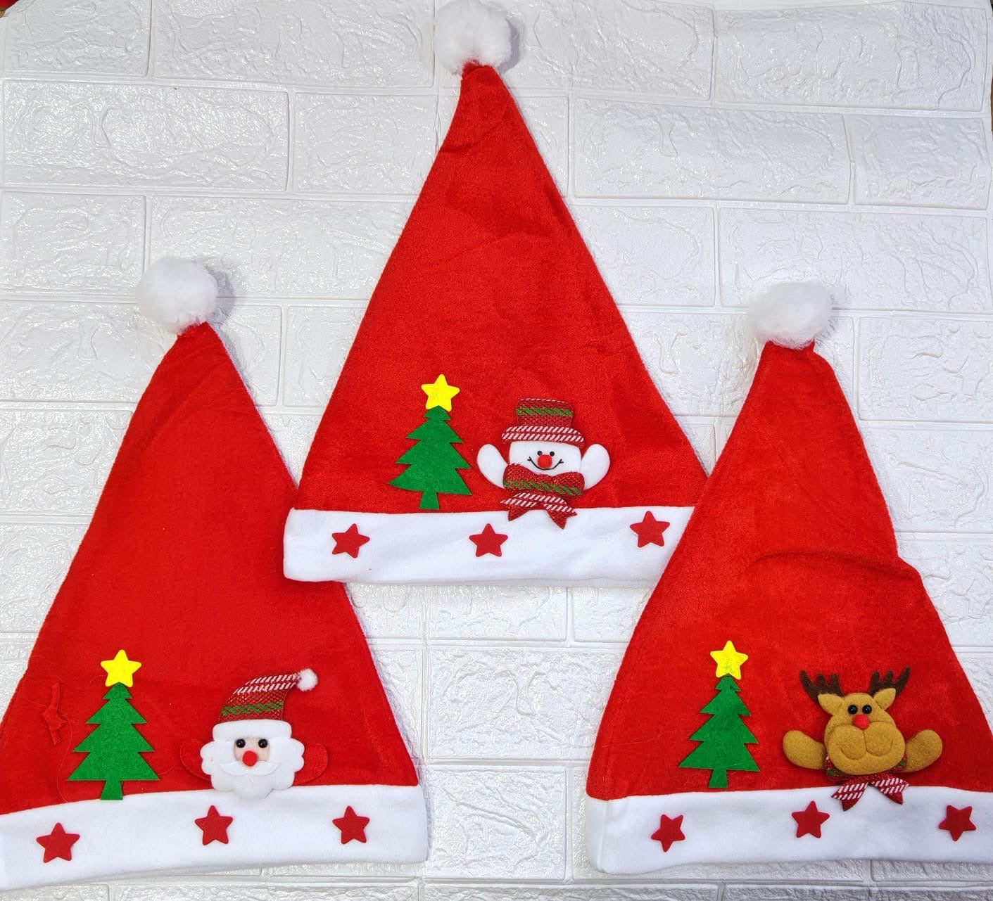 GORRO DE NAVIDAD 001 ( 12 pc )