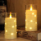 Vela con luces led
