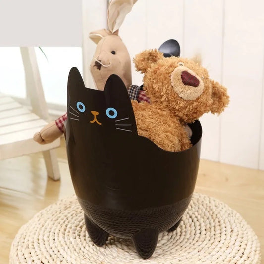 Cubo  de basura o multifuncional Gatito 🐈‍⬛