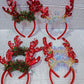 *VINCHA NAVIDEÑA RENO CON LUCES (12 pc )