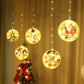 Cortina o tira de luces  Navideño ( 10 discos )