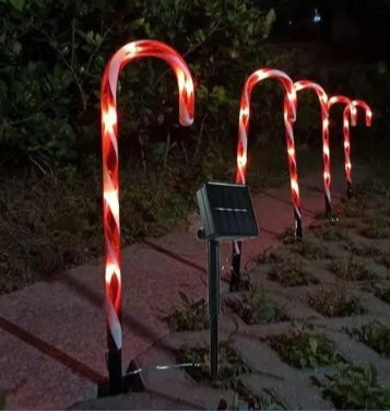 Set de 5 bastones navideños solar