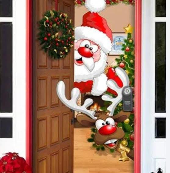 Funda de puerta Navideña