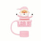 Protector de cañita Papá Noel rosado