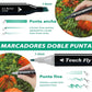 SET PLUMONES LETTERING ARTÍSTICO DE DOBLE PUNTA PACK DE 36