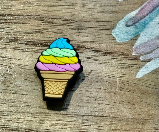 Pin o Dije cono de helado de colores