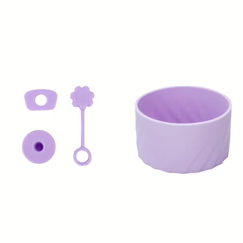 Set antiderrame + Base - Protector 4 pc / PURPURA / 30 onz - 40 onz