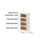 Estante plegable de 4 niveles Afrodita