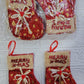 *CALCETIN NAVIDEÑO COLGANTE* 🎅🏻🎄 ( 12 pc )