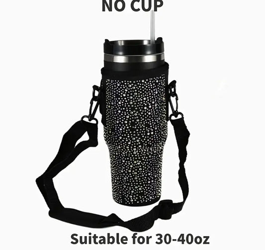 Funda - Protector   / Negro con brillos // 30 - 40 Onz