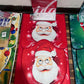 JUEGO 4 EN 1 NAVIDEÑO CON ALFOMBRA ANTIDESLIZANTE. PARA TAPA DE INODORO , TAPETE DE BAÑO BONITO Y BONITA CORTINA DE DUCHA IMPREMEABLE PAPA NOEL