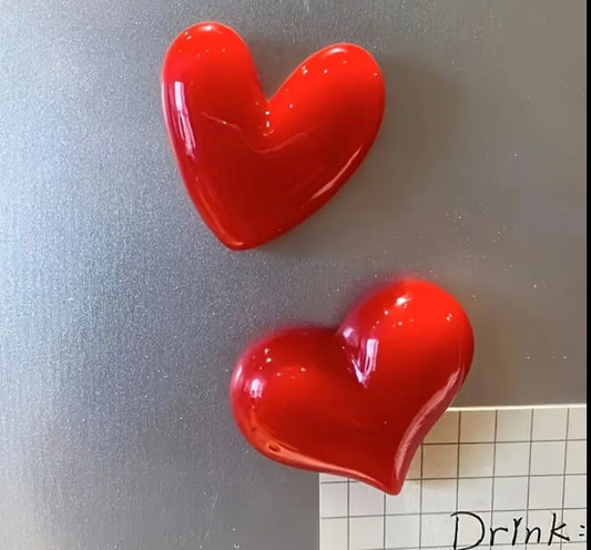 Corazón  imantado ( 2 pc)