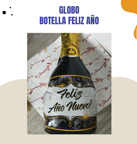 Globo botella Feliz Año