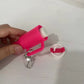 Mini llavero taza Stanley rosa roja