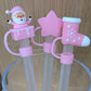 Protector de cañita Papá Noel rosado