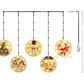 Cortina o tira de luces  Navideño ( 10 discos )