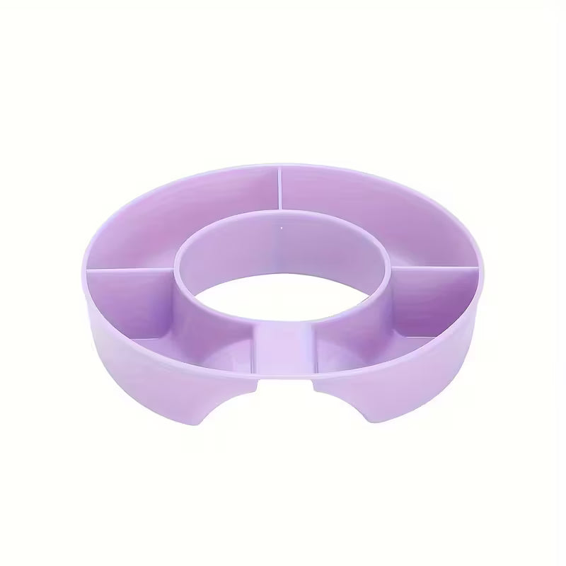 Porta snack  PVC // 4 compartimientos // PÚRPURA // 40 Onz