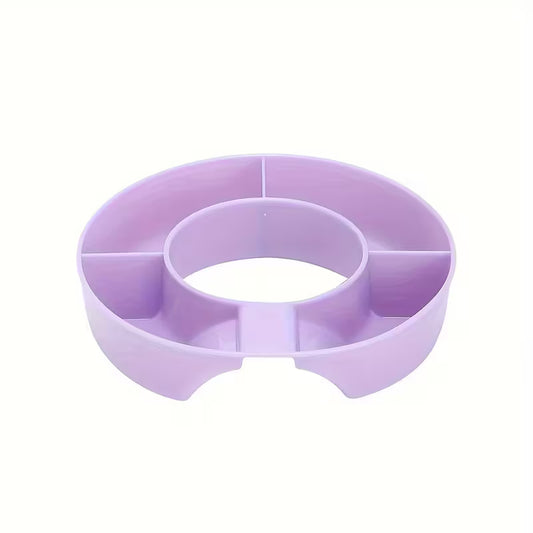 Porta snack  PVC // 4 compartimientos // PÚRPURA // 40 Onz