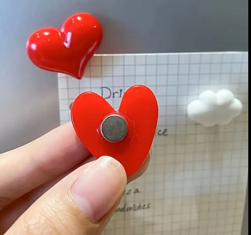 Corazón  imantado ( 2 pc)