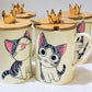 Taza de gatito Chi c/corona