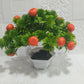 Bonzai con fruto artificial