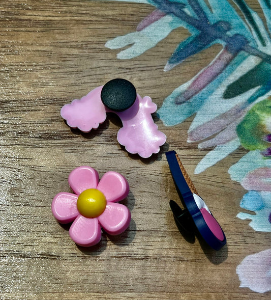 Pin o Dije flor rosada