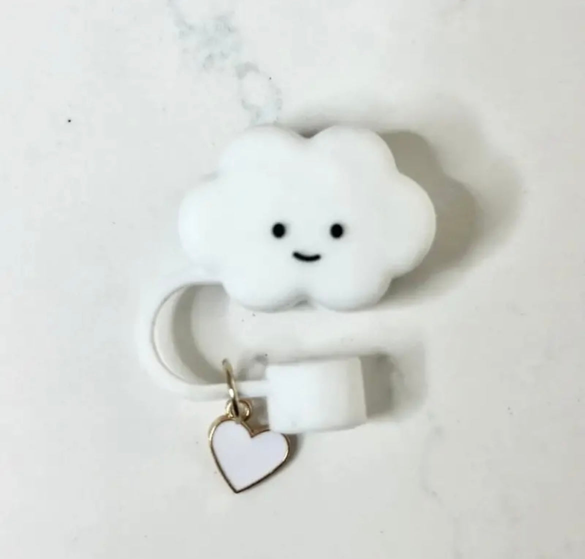 Protector de cañita Nube con dije