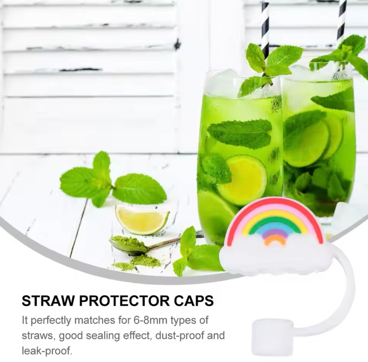 Protector de cañita arcoíris 🌈
