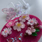 Tapa - Placa // acrílico // Flores  // 40 onz + Protector de cañita Mariposa 2 unidades