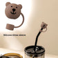 Protector de cañita osito - Bear (brown)
