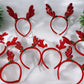 VINCHA NAVIDEÑA MODELOS VARIADOS ( 12 pc )