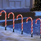 Set de 5 bastones navideños solar