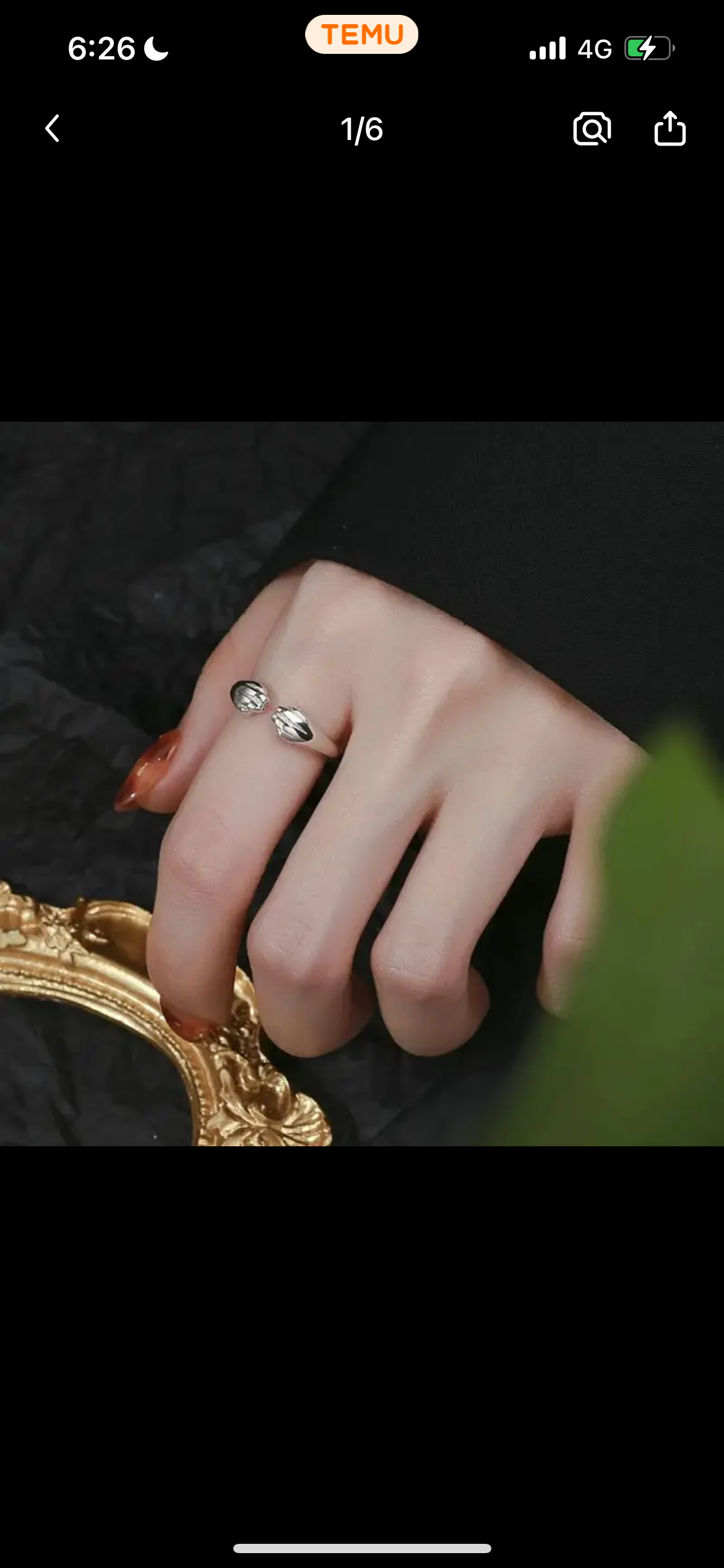 Anillo patita de gato