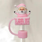 Protector de cañita Papá Noel rosado