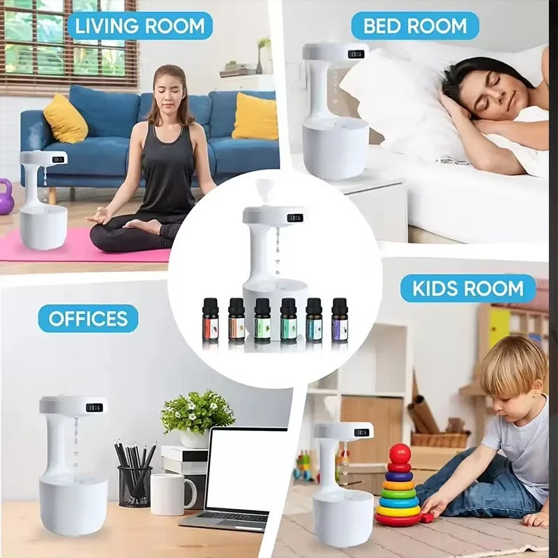 Humidificador de burbujas de gota de agua