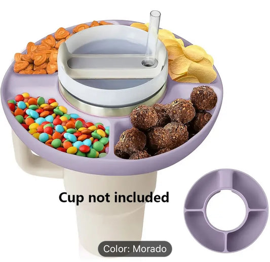 Porta snack Morado -40 onz - silicona