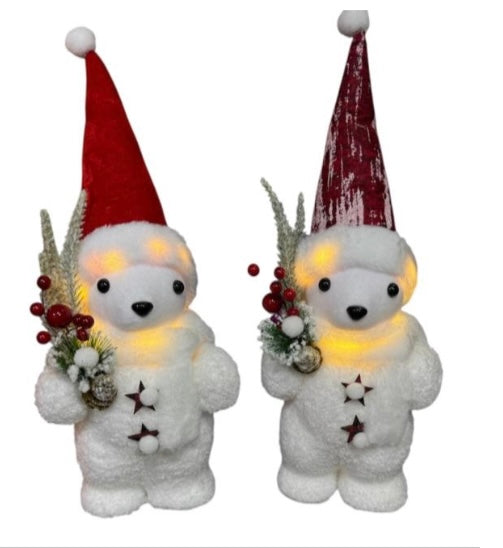 Oso Navideño con luz