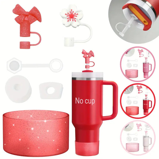 set- Protectores - 6 pc -Chileno rojo brillante