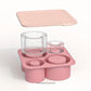 Bandeja de hielo  4 cavidades. 30 onz -40 onz ( Rosa )