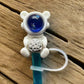 Protector de cañita astronauta y luna