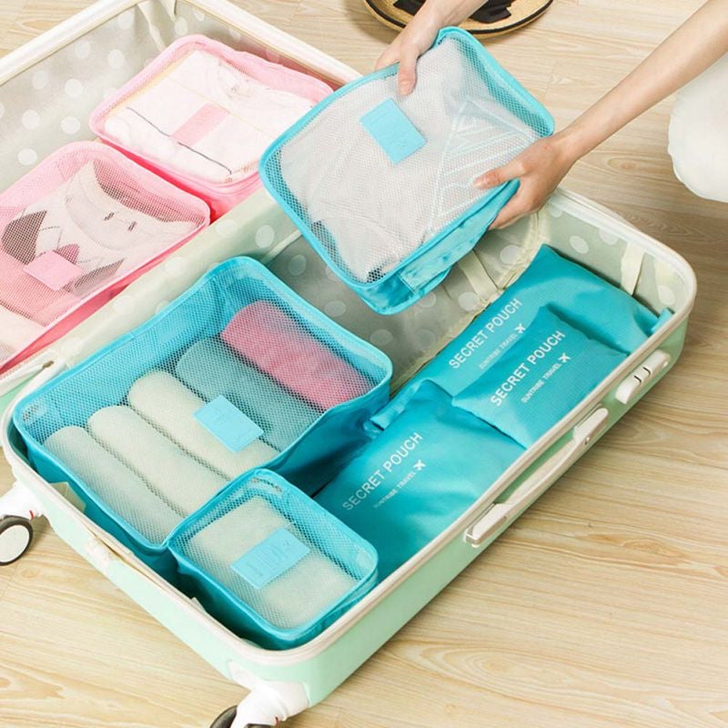 ORGANIZADORES DE MALETA, BOLSO IMPERMEABLE DE 6 PIEZAS