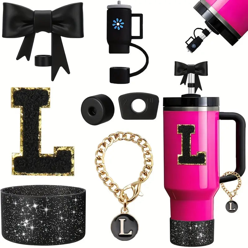 set de protectores black -7 pc