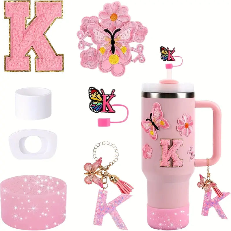 set de accesorios inicial K - rosa - 14 pc
