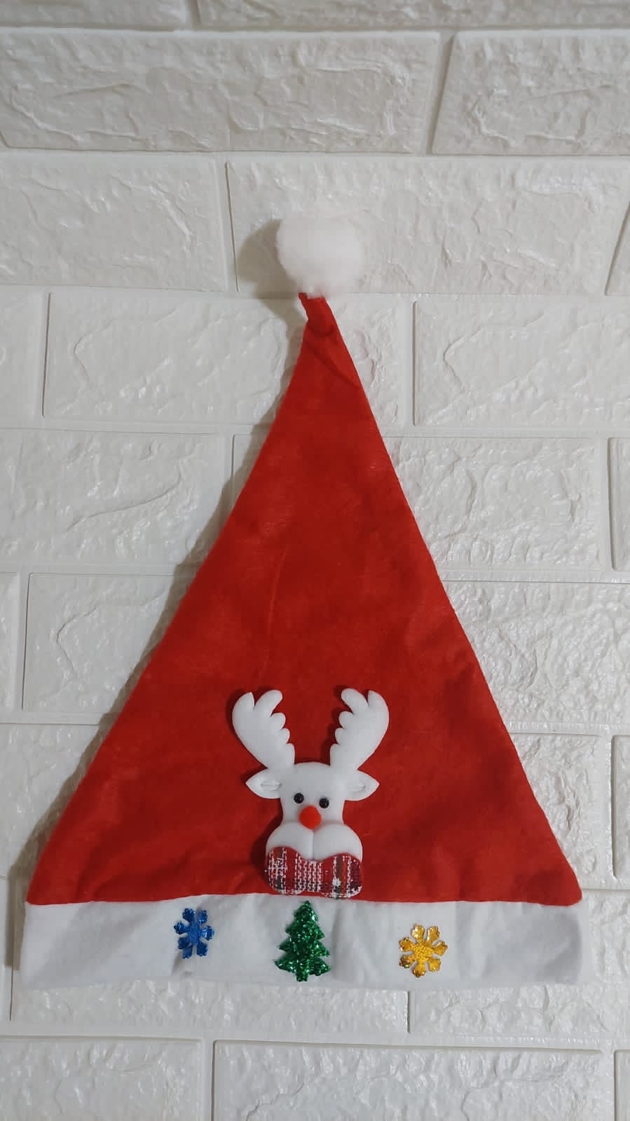 Gorro navideño con luz