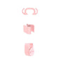 Set 3 pc / sujetadores / Rosa