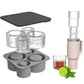 Bandeja de hielo  4 cavidades. 30 onz -40 onz ( Rosa )