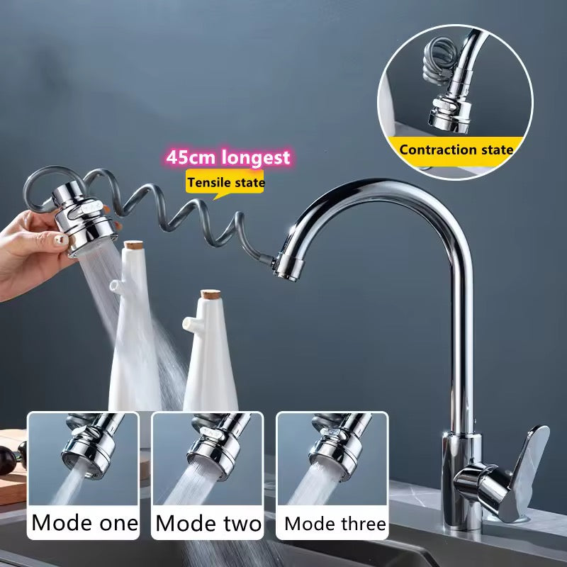 Grifo  rotación 360 grados con extensión