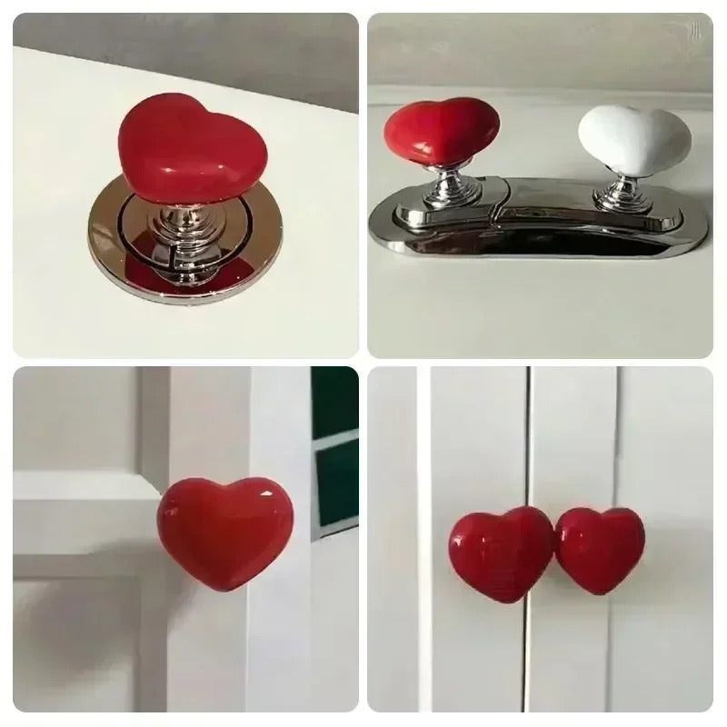 Botón de inodoro corazón