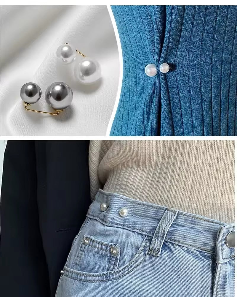 Broche doble perla