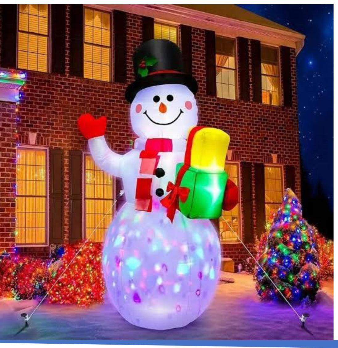 Inflable muñeco de nieve ⛄️